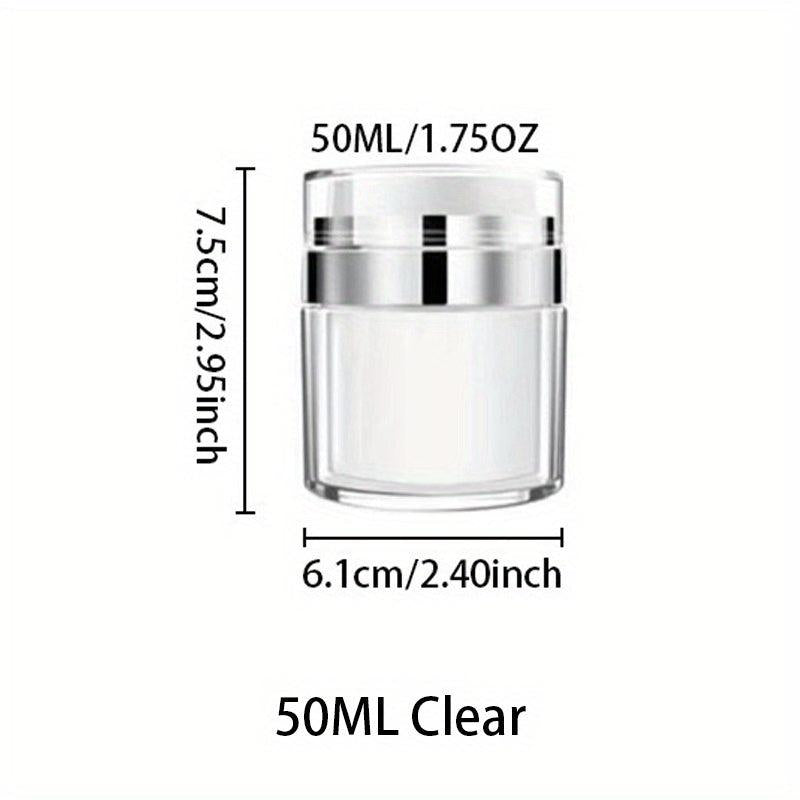 Portable Lotion Dispenser Airless Pump Jars Leakproof Travel Container