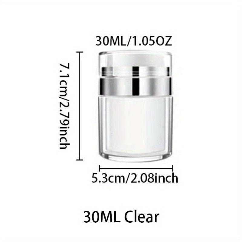 Portable Lotion Dispenser Airless Pump Jars Leakproof Travel Container