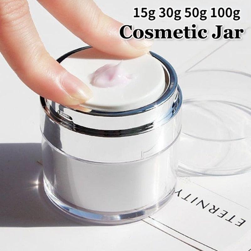 Portable Lotion Dispenser Airless Pump Jars Leakproof Travel Container