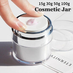Portable Lotion Dispenser Airless Pump Jars Leakproof Travel Container