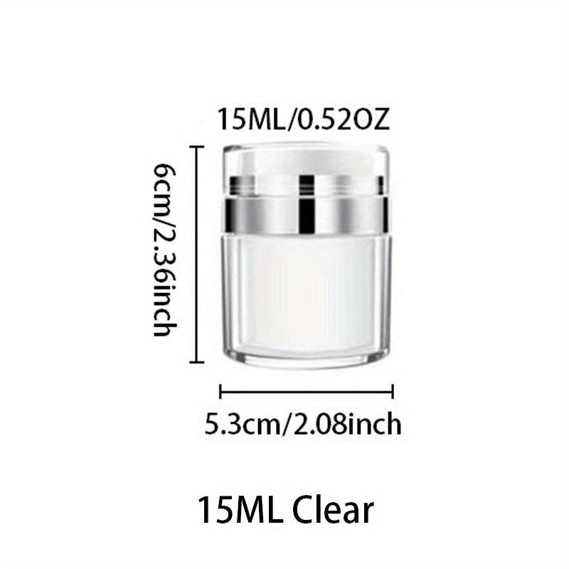 Portable Lotion Dispenser Airless Pump Jars Leakproof Travel Container