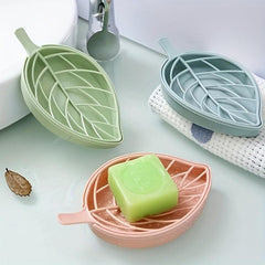 Leaf Shaped Soap Dish Holder for Bathroom