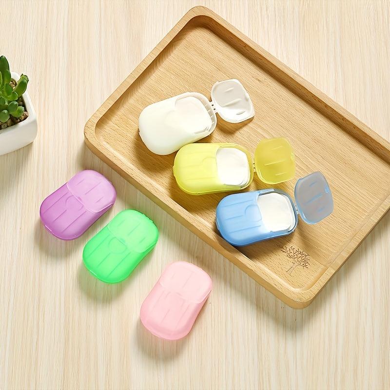 20pcs Disposable Soap Flakes Mini Soap Sheet Portable Travel