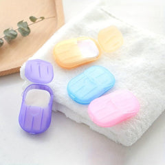 20pcs Disposable Soap Flakes Mini Soap Sheet Portable Travel