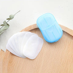 20pcs Disposable Soap Flakes Mini Soap Sheet Portable Travel