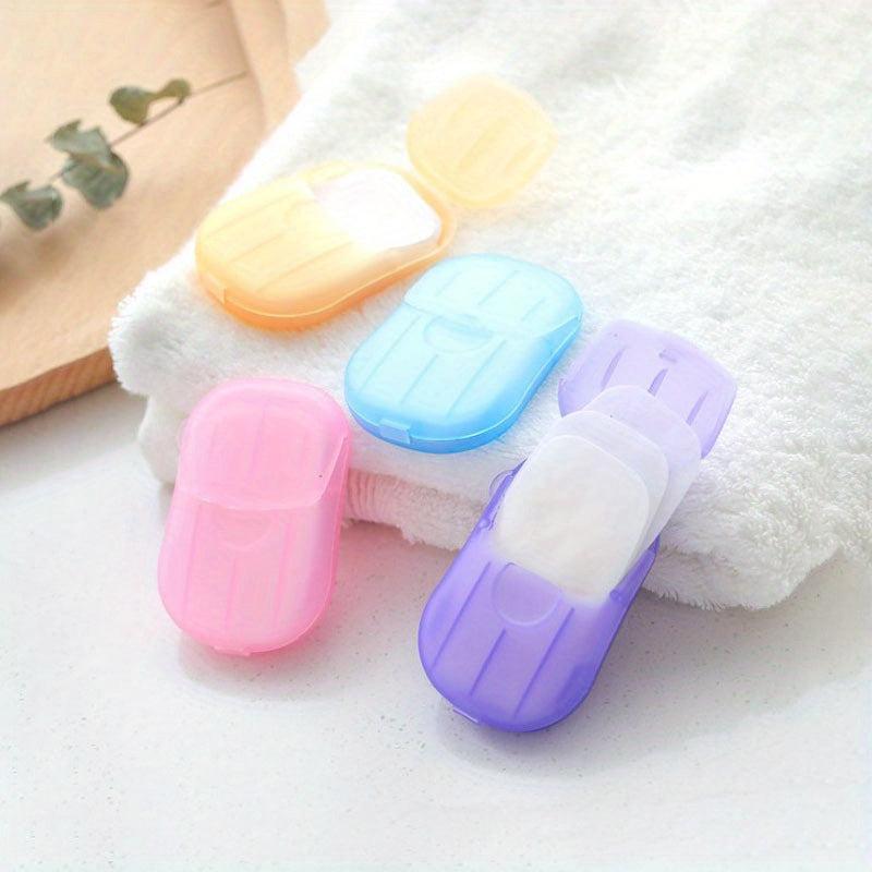 20pcs Disposable Soap Flakes Mini Soap Sheet Portable Travel