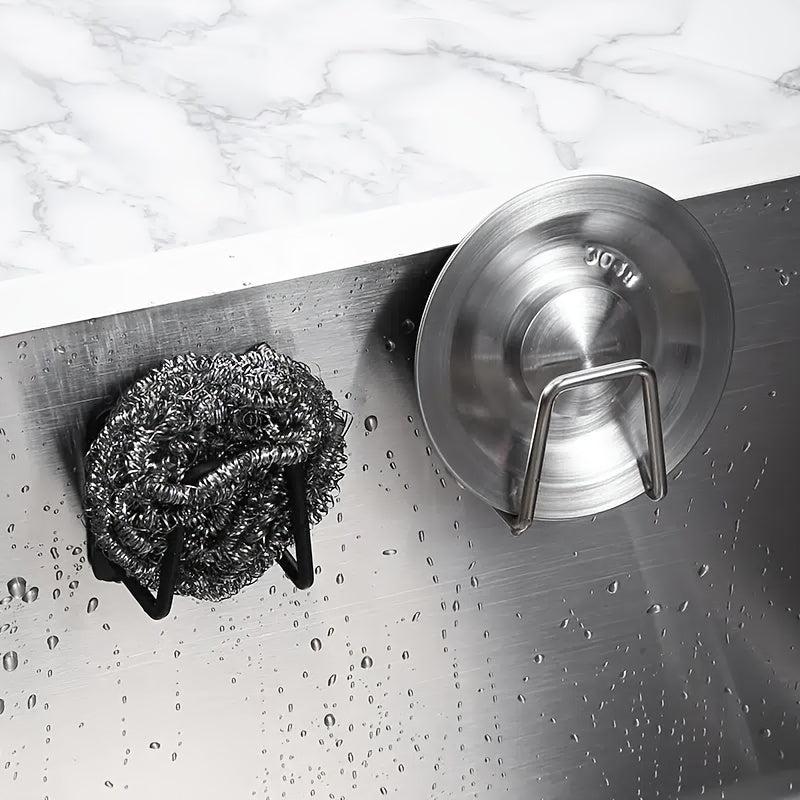 Sponge Holder For Kitchen Sink Wall Mount Sponge Rack Kitchen Storage