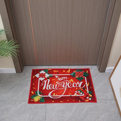 Christmas Cartoon Floor Mat Festive Home Decor Thanksgiving Gift