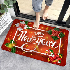 Christmas Cartoon Floor Mat Festive Home Decor Thanksgiving Gift