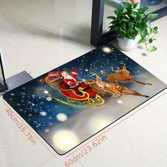 Christmas Cartoon Floor Mat Festive Home Decor Thanksgiving Gift