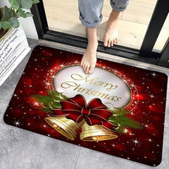 Christmas Cartoon Floor Mat Festive Home Decor Thanksgiving Gift