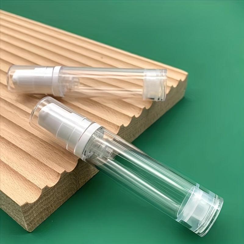 3 Airless Pump Bottles - 5ml, 10ml, 15ml - Travel Friendly Lotion Dispensers