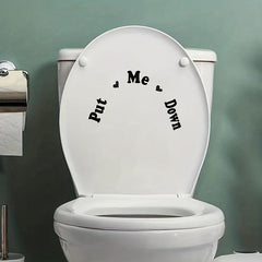 Fun Toilet Lid Decal Bathroom Decor Sticker