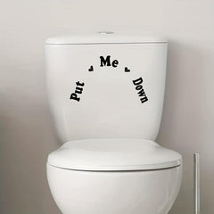 Fun Toilet Lid Decal Bathroom Decor Sticker