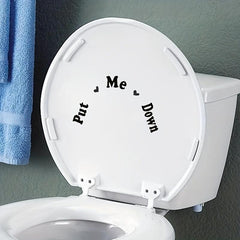 Fun Toilet Lid Decal Bathroom Decor Sticker