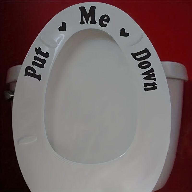 Fun Toilet Lid Decal Bathroom Decor Sticker