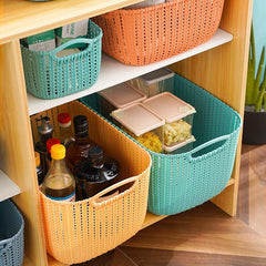 Stylish Desktop Storage Basket for Makeup and Cosmetics