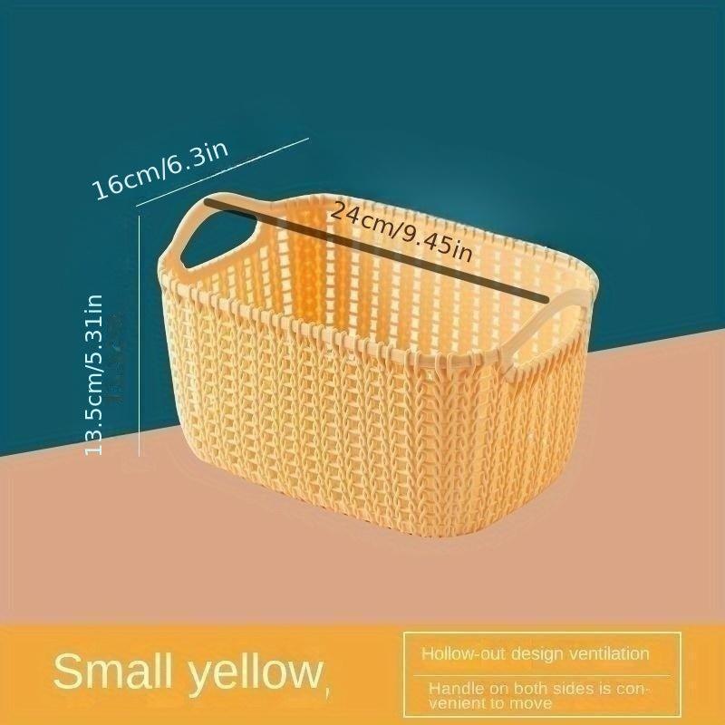 Stylish Desktop Storage Basket for Makeup and Cosmetics