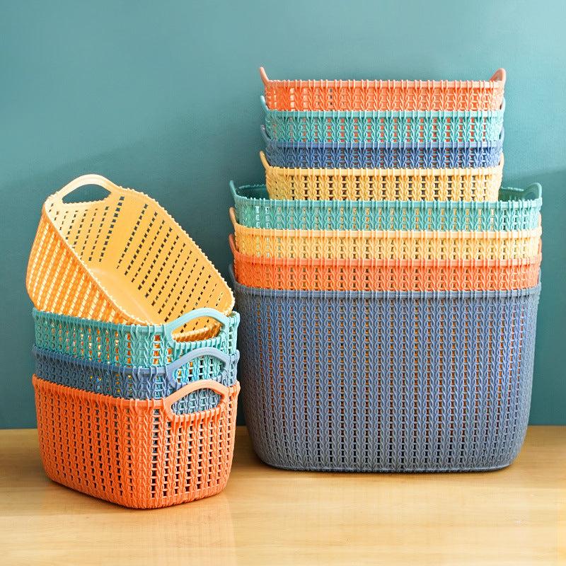 Stylish Desktop Storage Basket for Makeup and Cosmetics