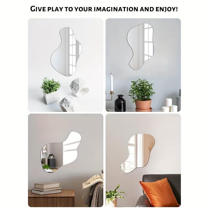 Stylish Acrylic Wall Mirror for Home - Easy Install
