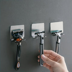 Shaver Rack Punch Silver Shelf Mini Wall Hanging Rack Storage Rack