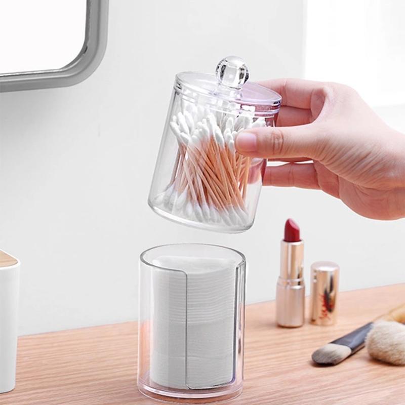 Acrylic Cotton Pad Holder & Storage