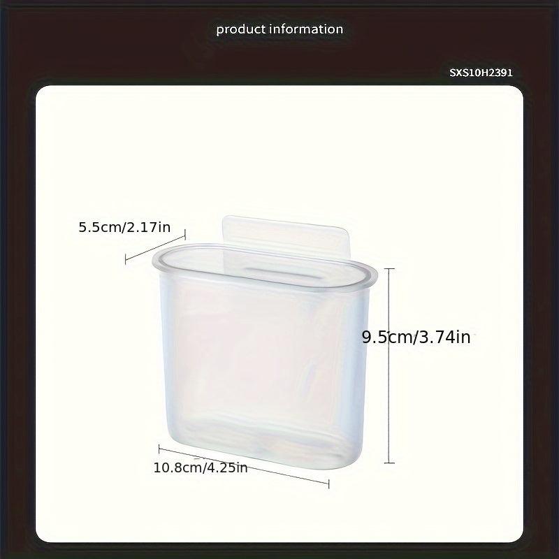 2pcs Wall Mounted Toothbrush Holder Self Adhesive Toothbrush Shaver And Toothpas