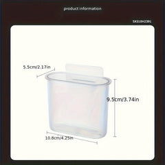 2pcs Wall Mounted Toothbrush Holder Self Adhesive Toothbrush Shaver And Toothpas