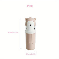 Cartoon Bear Toothbrush Holder Travel Mouthwash Cup Bathroom Essential