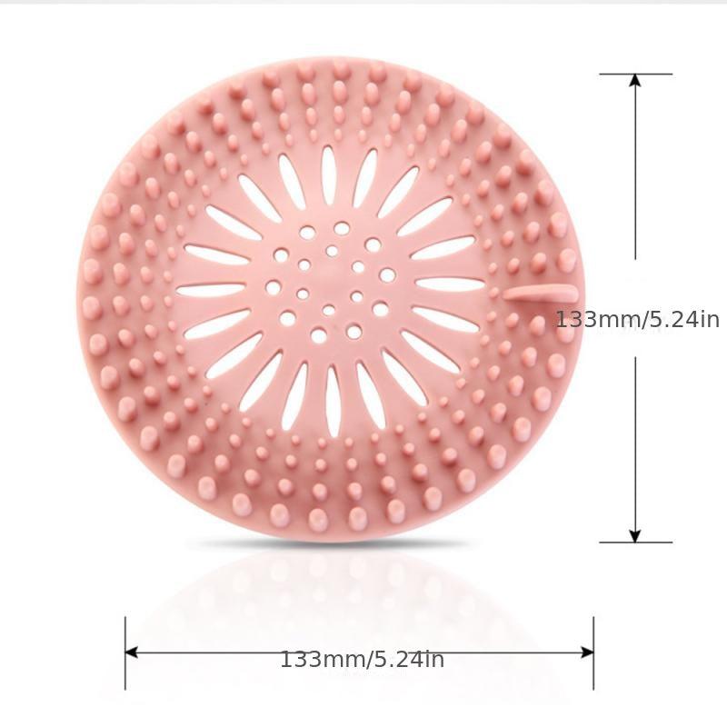 Shower Drain Hair Catcher Silicone Cover Insect-proof Bathroom Accessories