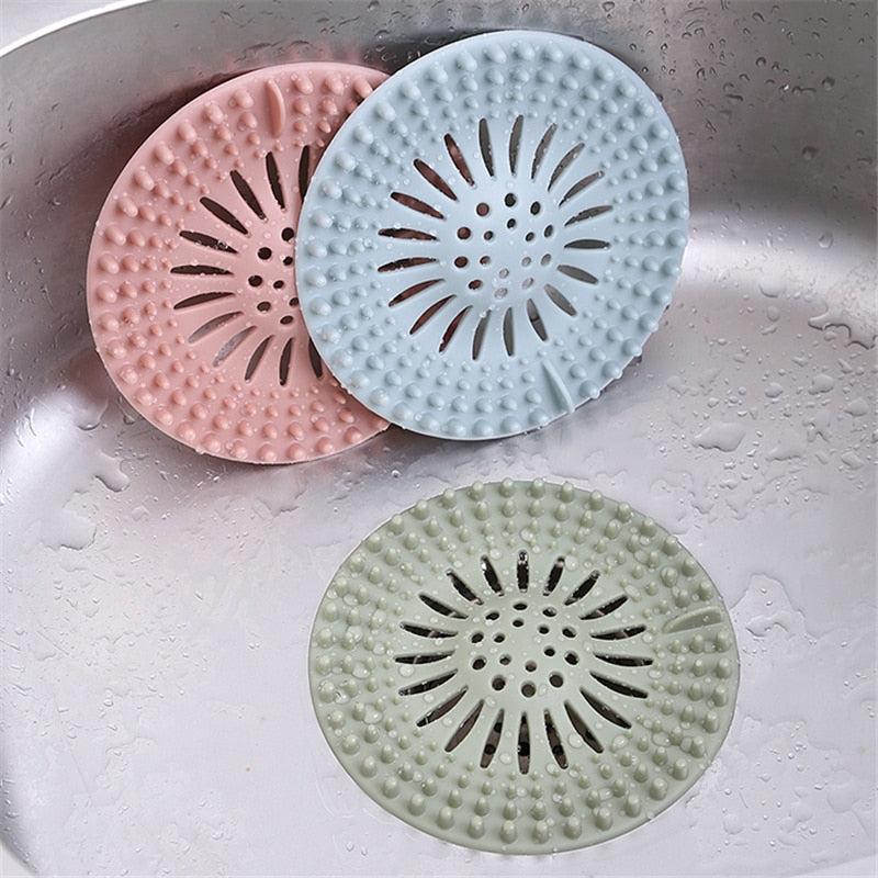 Shower Drain Hair Catcher Silicone Cover Insect-proof Bathroom Accessories