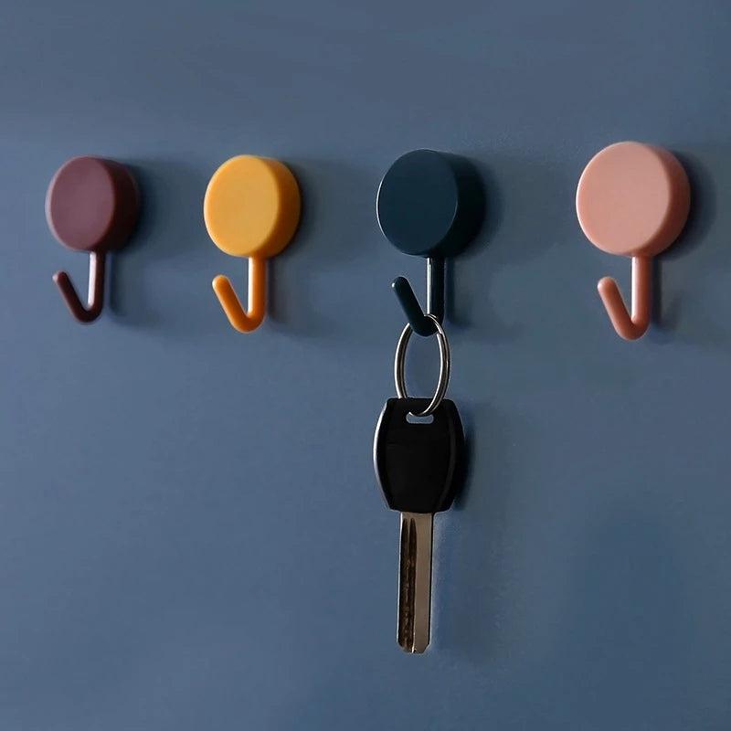 10pcs Self Adhesive Wall Hooks for Coat Bag Towel and More