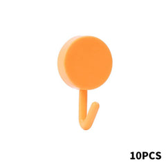 10pcs Self Adhesive Wall Hooks for Coat Bag Towel and More