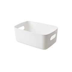 Plastic Storage Basket Open Storage Bin With Handles Organizer