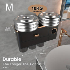 Toothbrush Holder With Cup & Automatic Toothpaste Dispenser
