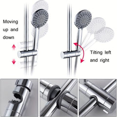 Adjustable Shower Head Holder For Slide Bar Universal Rail Head Bracket Holder