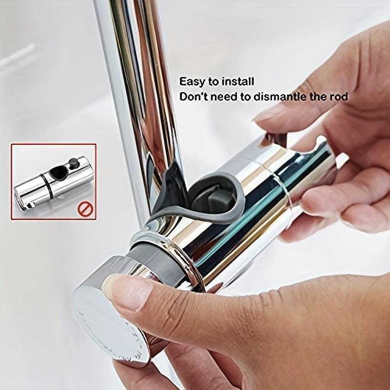 Adjustable Shower Head Holder For Slide Bar Universal Rail Head Bracket Holder