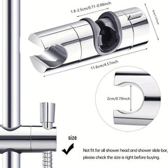 Adjustable Shower Head Holder For Slide Bar Universal Rail Head Bracket Holder