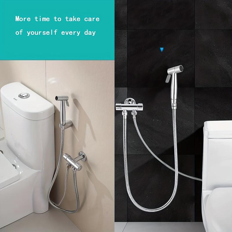 Stainless Steel Handheld Bidet Sprayer for Toilet and Bathroom