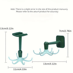 6 Claws Octopus Hook Wall Hanging Rack Pot Pan Holder Self Adhesive Hooks