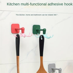 6 Claws Octopus Hook Wall Hanging Rack Pot Pan Holder Self Adhesive Hooks
