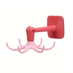 6 Claws Octopus Hook Wall Hanging Rack Pot Pan Holder Self Adhesive Hooks