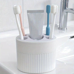 Toothbrush Holder Plastic Storage Box Bathroom Organizer