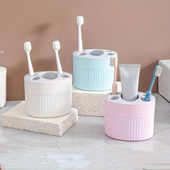 Toothbrush Holder Plastic Storage Box Bathroom Organizer
