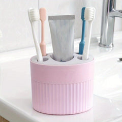 Toothbrush Holder Plastic Storage Box Bathroom Organizer