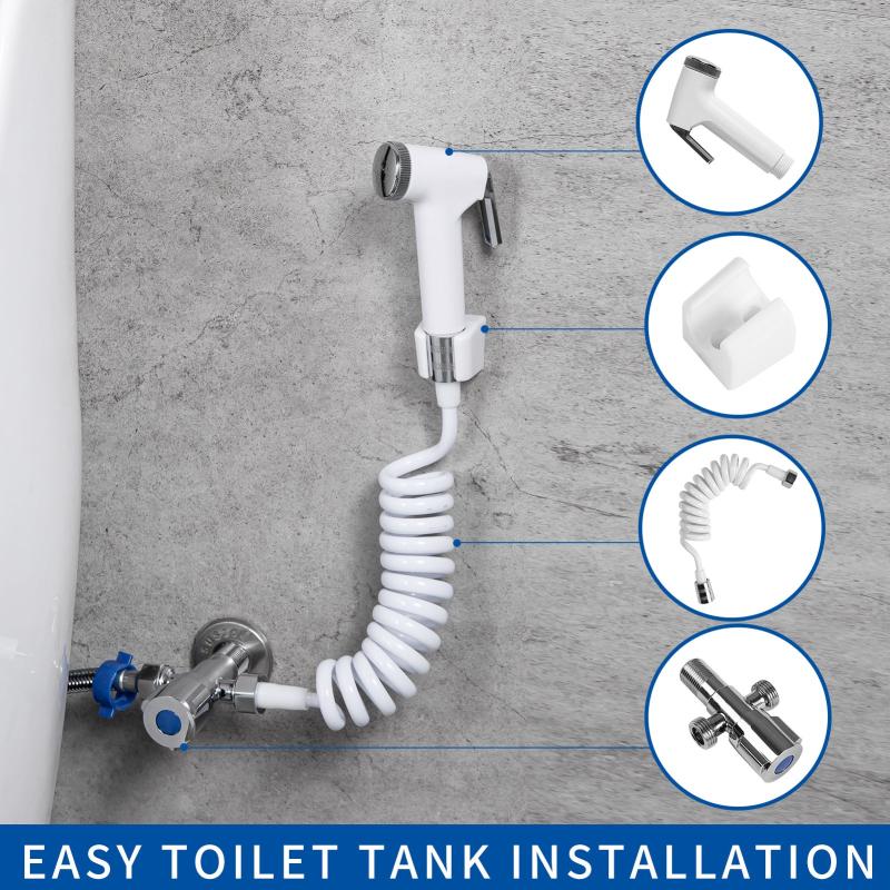 Handheld Bathroom Bidet Water Sprayer for Toilets Mops Drains Cloth Diapers Pets