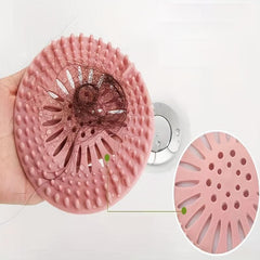 Silicone Floor Drain Cover Hair Catcher Anti Odor Filter Bathroom Essential