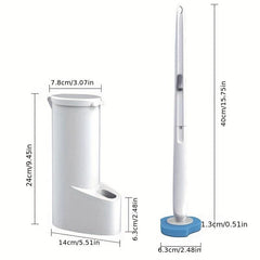 Disposable Toilet Brush With Cleaner Refills Bathroom Cleaning Set