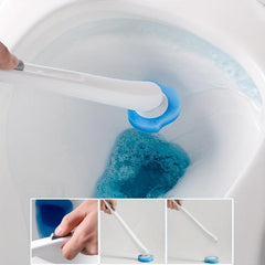 Disposable Toilet Brush With Cleaner Refills Bathroom Cleaning Set