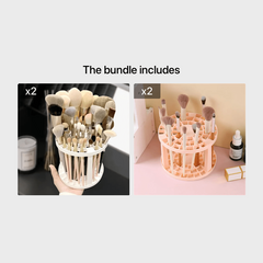 Makeup Brush & Pencil Holder Desk Stand - Multifunctional Storage Box